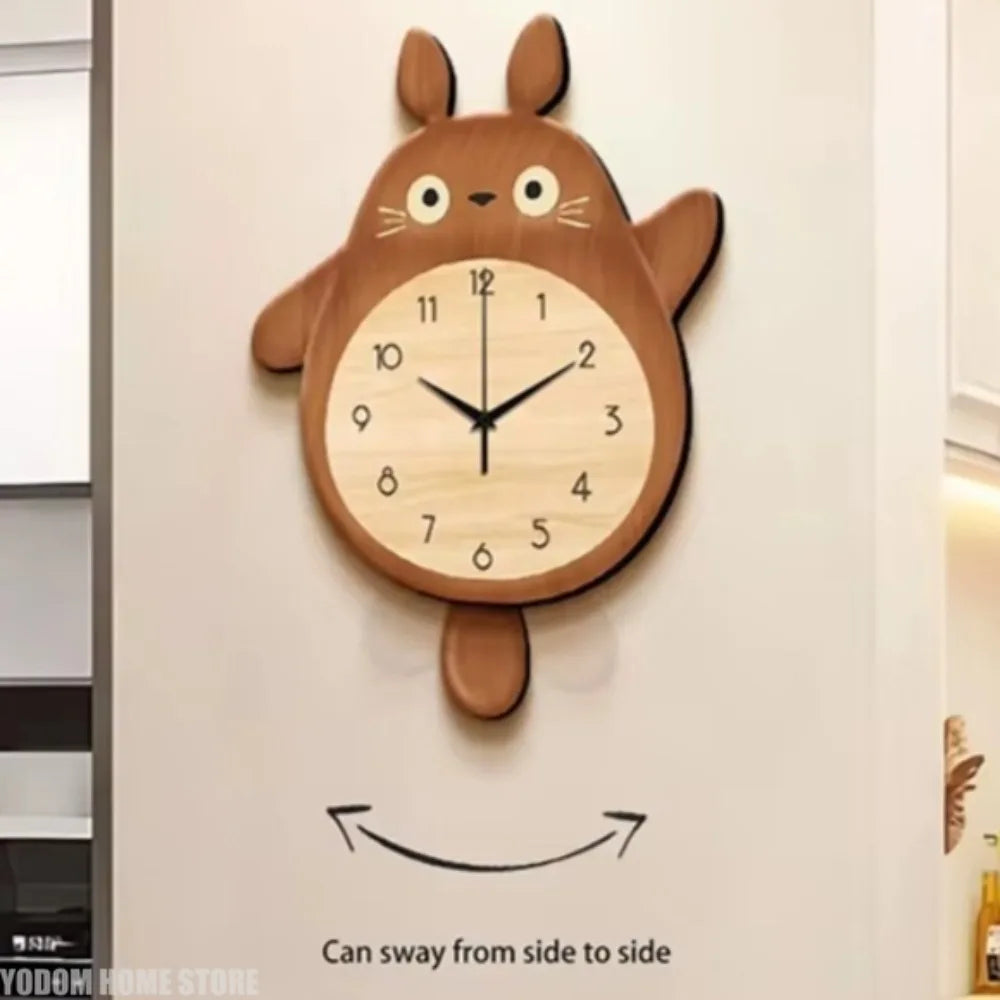 Cartoon Cat Design Wall Clock Wooden Sway Hanging Clock Decorative Painting For Restaurant Home Decor Gift    Home Decor Supply | Online Retail | ShoreShopper.com