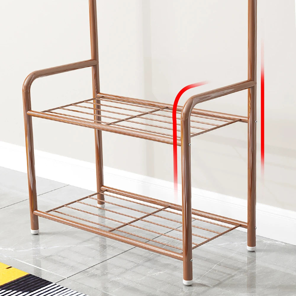 Independent Hanger Brown Metal Shoe Hanger 4 Hooks Clothes Rack Clothes Hangers Coat Hanger Stand Wardrobe Stand    Home Decor Supply | Online Retail | ShoreShopper.com