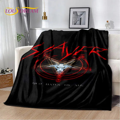Slayer Heavy Metal Band Soft Plush Blanket,Flannel Blanket Throw Blanket for Living Room Bedroom Bed Sofa Picnic Cover Warm Kids    Your Coastal Marketplace | Shoreshopper.com