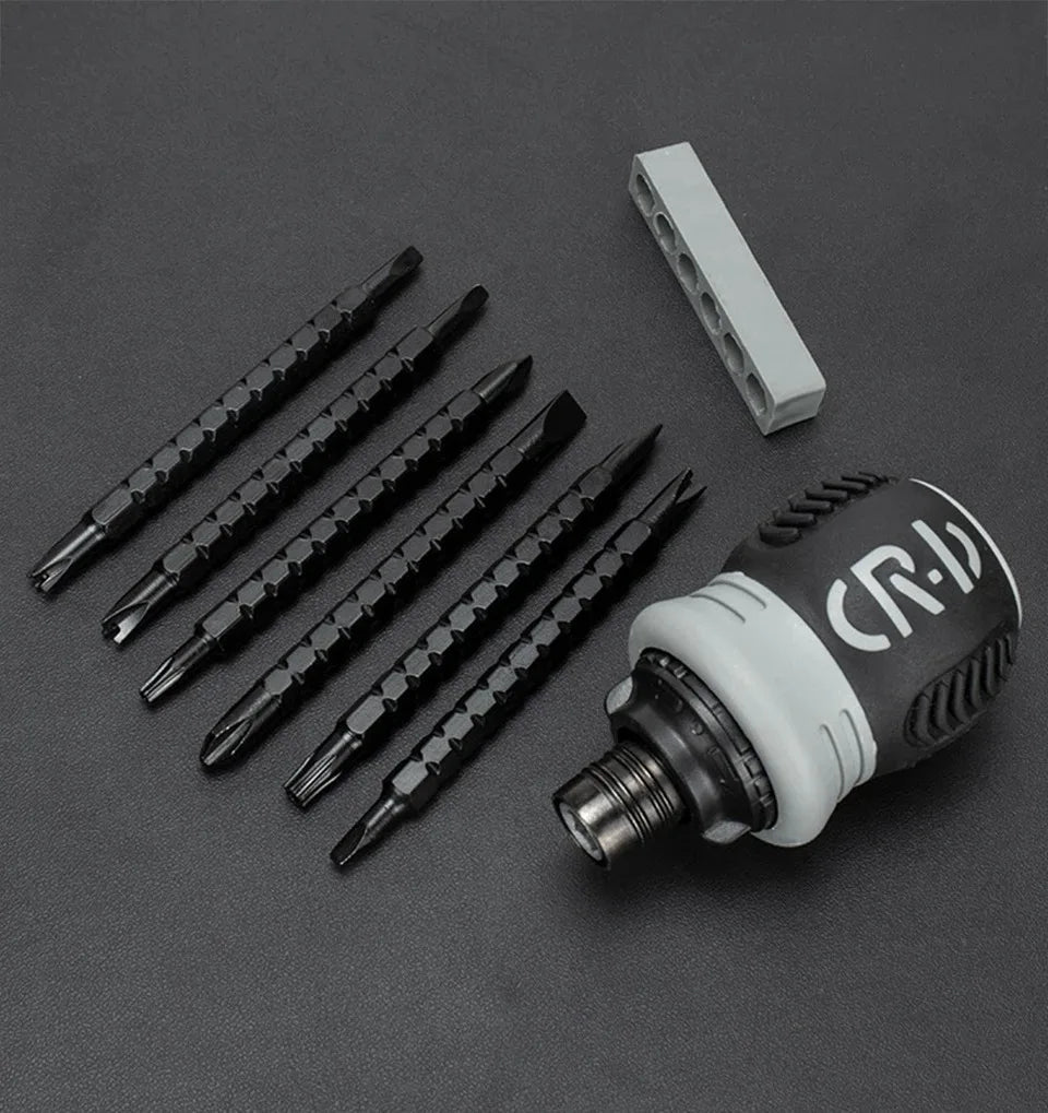 Mini Ratchet Precision Screwdriver Magnetic 13 In 1 Telescopic Labor-Saving Hand Tool Phillips Slotted Dual-purpose Head    Home Decor Supply | Online Retail | ShoreShopper.com