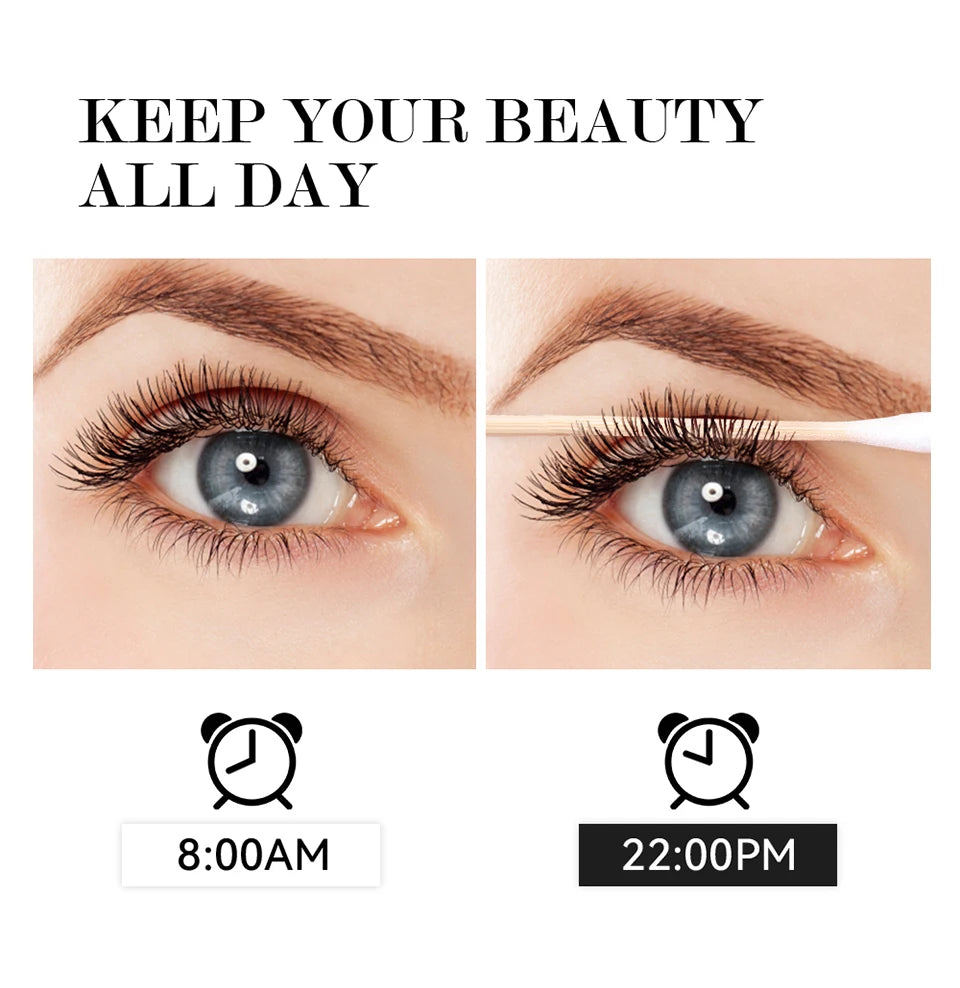 Black Waterproof Mascara Lengthening Eyelash Extension Eye Lashes Brush Beauty Curling Mascara Korean Cosmetics Long-wearing - ShoreCo.Shop