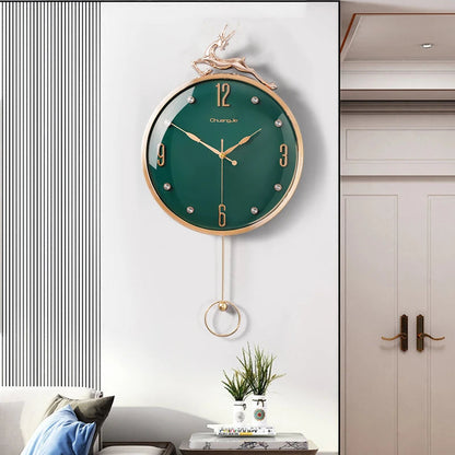 13 Inch Auspicious Deer Wall Clock Nordic Brief Design Living Room Decoration Kitchen Mute Clocks Art Wall Watch Home Decor NEW    Home Decor Supply | Online Retail | ShoreShopper.com