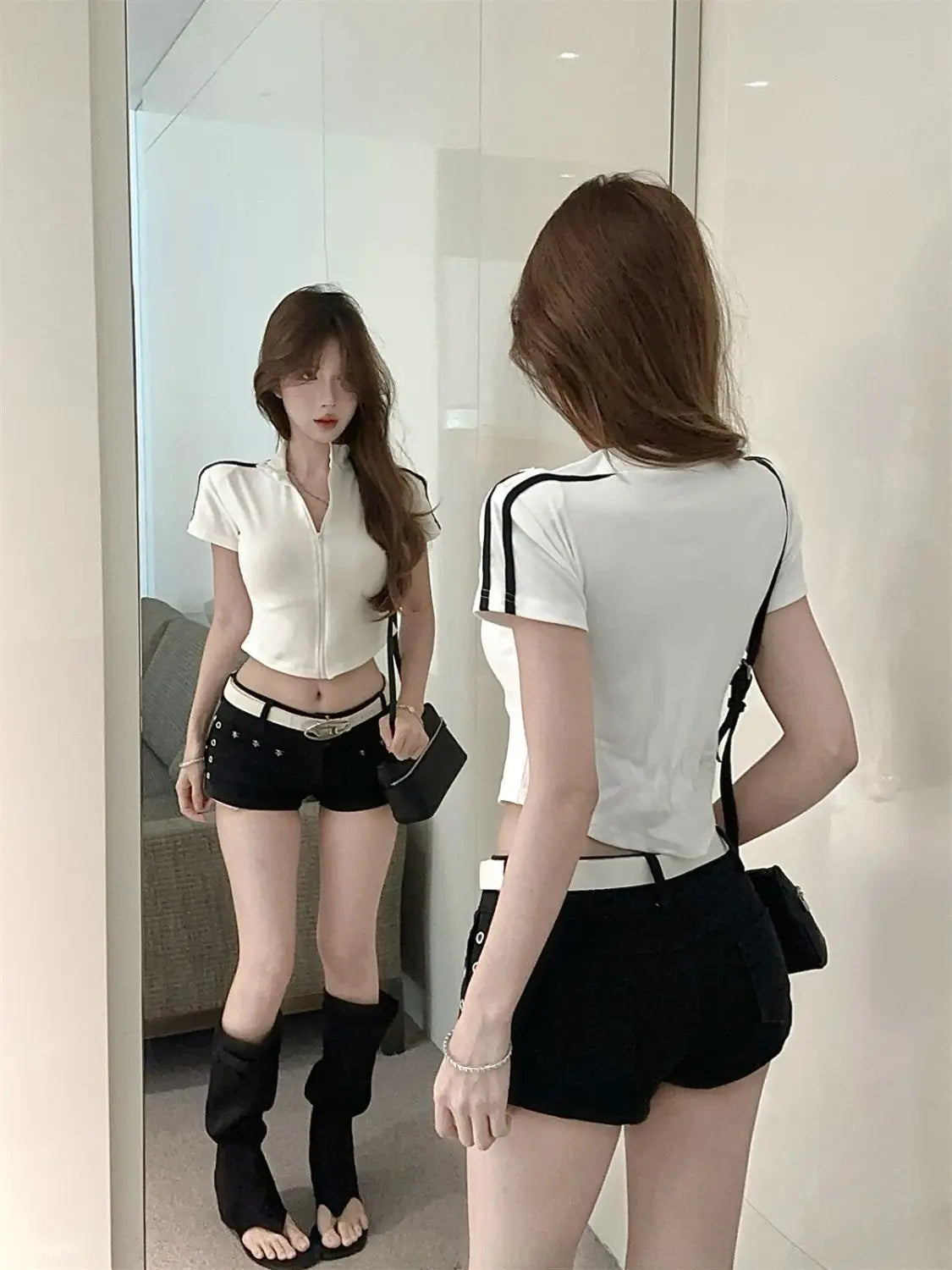 Short-sleeved T Shirt For Women Sweet And Spicy Pure Desire Design Sense Slim And Slimming T-shirt    Your Coastal Marketplace | Shoreshopper.com