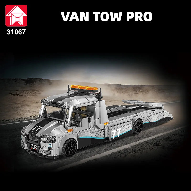 672Pcs Modified Trailer Building Blocks MOC Car Transporter Flatbed Tow Truck Vehicle Recovery Hauler Boys Festival Party Gifts - ShoreCo.Shop