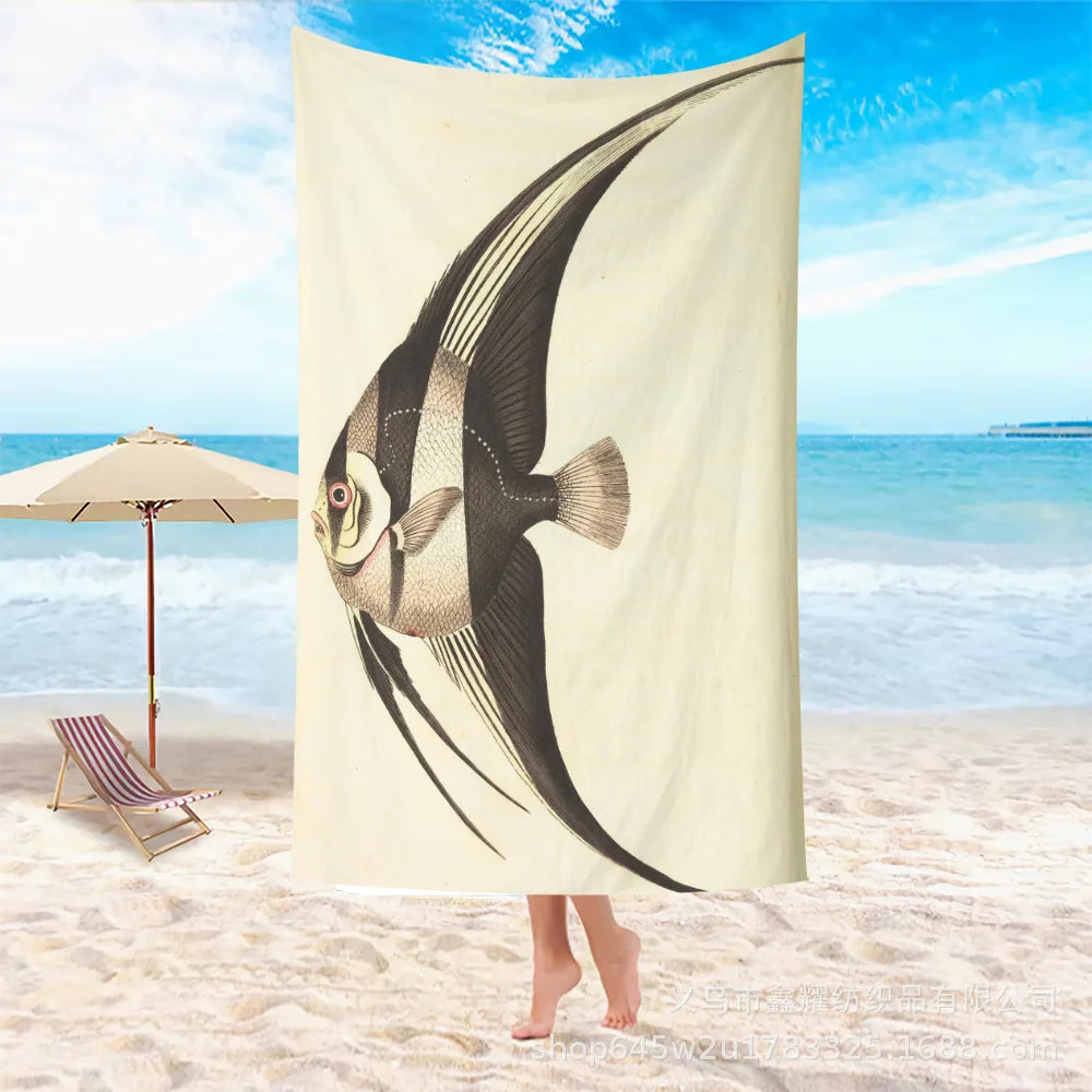 Beach Turtle Animal Printed Beach Towel, Quick Drying Absorbent Beach Towel Outdoor Sports Swimming Beach Towel Face Towel Towel    Your Coastal Marketplace | Shoreshopper.com