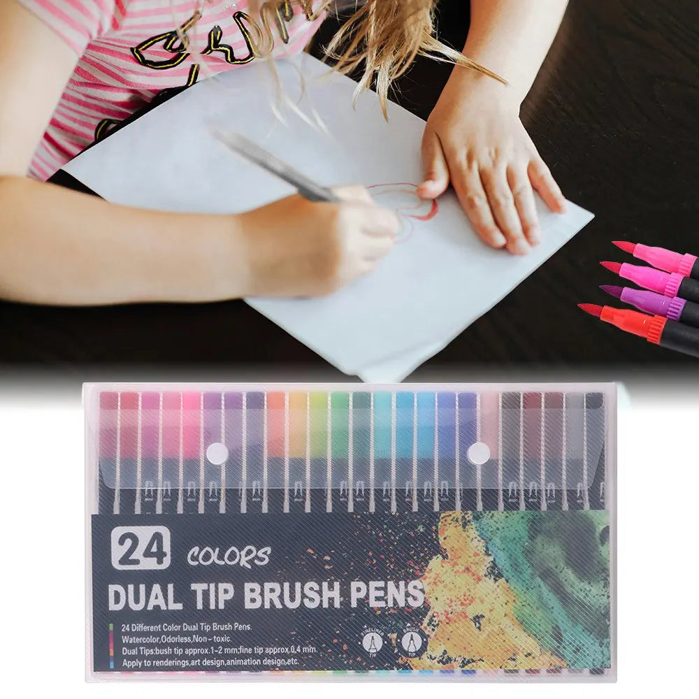 Cartoon Activity Color Painting Book Educational DIY Double-Sided Watercolor Pencil Hand Painted Quick-drying    Home Decor Supply | Online Retail | ShoreShopper.com