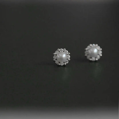 Upscale 14k Gold Jewelry Real Gold  Earrings Zircon Pearl Twist Luxury Stud Earrings for Women Brincos Pendientes Bijoux    Home Decor Supply | Online Retail | ShoreShopper.com