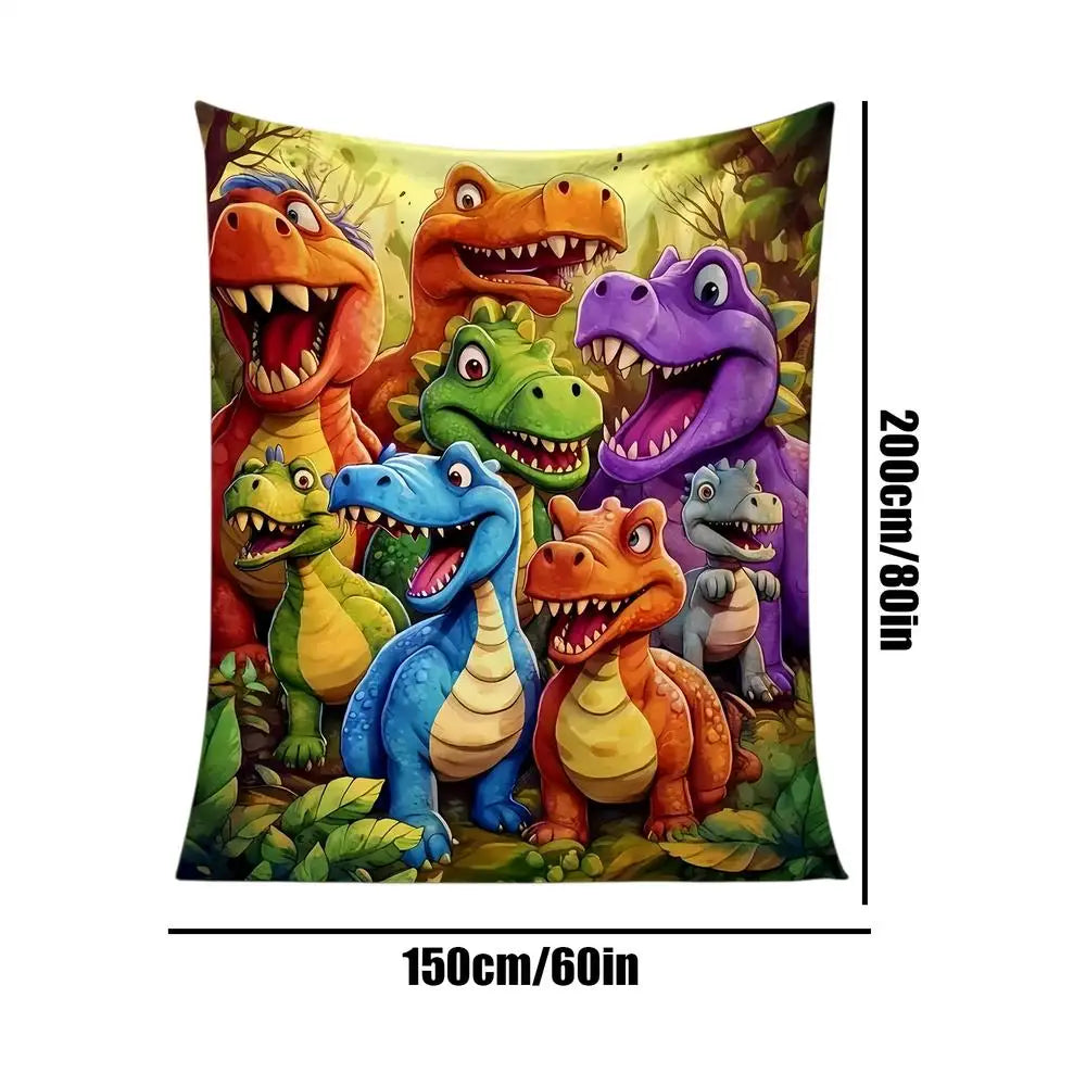 Dinosaur Throw Blanket 200x150cm Flannel Soft Warm Cozy Fuzzy Plush Blanket Couch Bed Decortion Kids Adults Christmas Gift    Your Coastal Marketplace | Shoreshopper.com