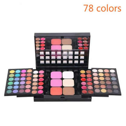 40/74/78 Colors Glitter Eyeshadow Palette Matte Waterproof Long Lasting Pressed Powder Cosmetics Kit  Fashion Women MakeUp Tools - ShoreCo.Shop
