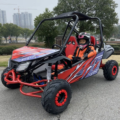 Adult Gas Off Road Go Kart 4 Wheel Two Seat Buggy for Sale Entertainment Equipment Outdoor Go-Karting At The Amusement Park - ShoreCo.Shop