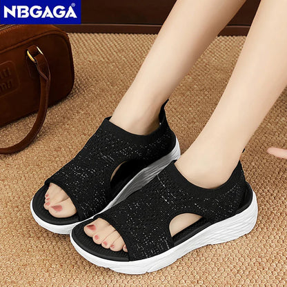 Women's Summer Shoes Breathable Open Toe Wedge Sandals Lightweight Outdoor Comfortable Ladies Casual Walking Sandals    Your Coastal Marketplace | Shoreshopper.com