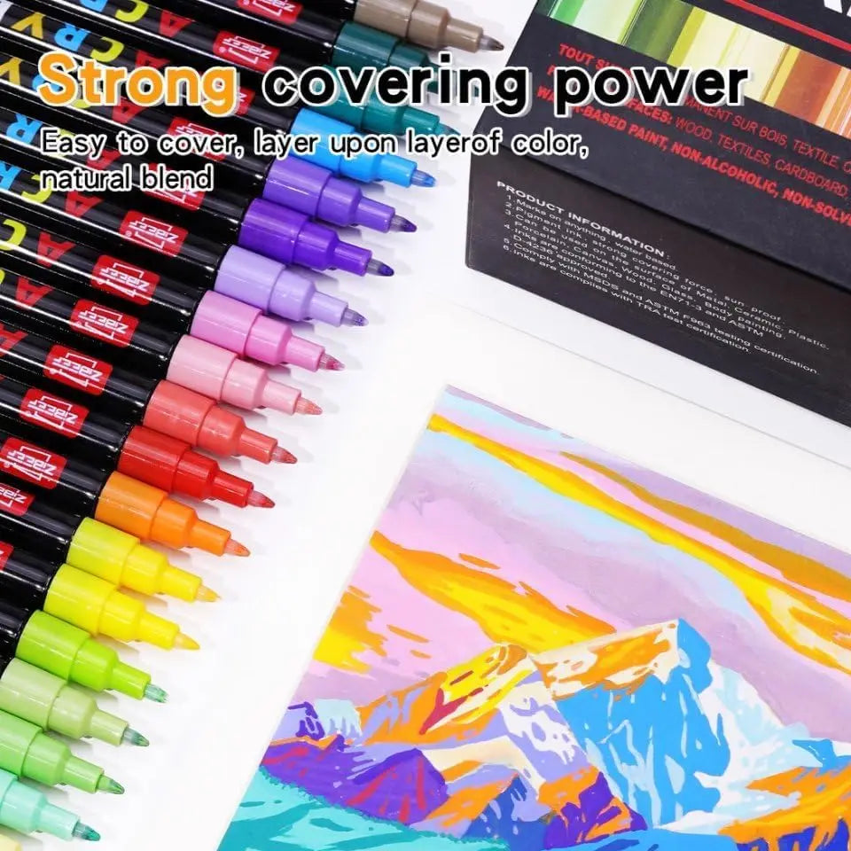 36-240 Acrylic Paint Markers, Waterproof & High Saturation for Wood,Metal,Plastic,Fabric,Glass,Ceramic Painting DIY Art Supplies    Home Decor Supply | Online Retail | ShoreShopper.com