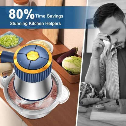 5L Electric Meat Grinders Multifunctional Vegetable Slicer Chopper 304Stainless Steel Food Processor Mixer Machine Kitchen Tool    Home Decor Supply | Online Retail | ShoreShopper.com