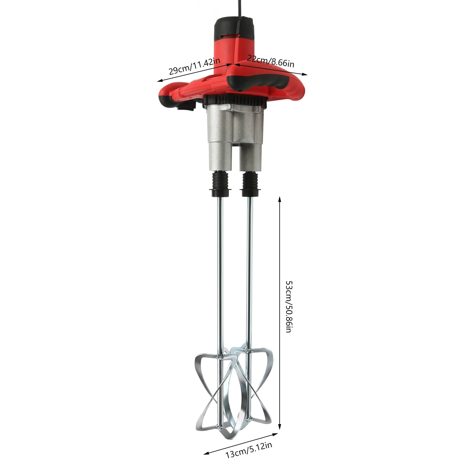 2 Paddle Cement Mixer Mortar Stirrer Concrete Paint Mortar Hand Mixer 6  Speeds Optional Red 1800W / Green 2800W    Home Decor Supply | Online Retail | ShoreShopper.com