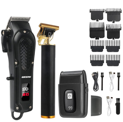 Adjustable Hair Trimmer T9 Vintage Hair Clipper Electric Beard Trimmer Hair Length Adjustable Haircut Machine Kit Boyfriend Gift - ShoreCo.Shop