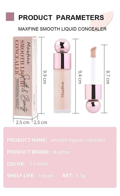Smooth Liquid Foundation Cream Moisturizing Waterproof Concealer Modify Skin Tone Cover Acne Spots Full Coverage Face Make Up