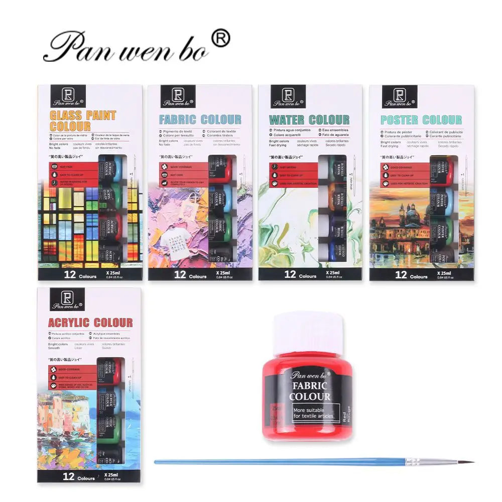 Acrylic Paint Set 6/12 Colors 25ml,Water-Proof Portable Art Rich Pigments for DlY Craft,Drawing,Painting,Canvas, Rock    Home Decor Supply | Online Retail | ShoreShopper.com