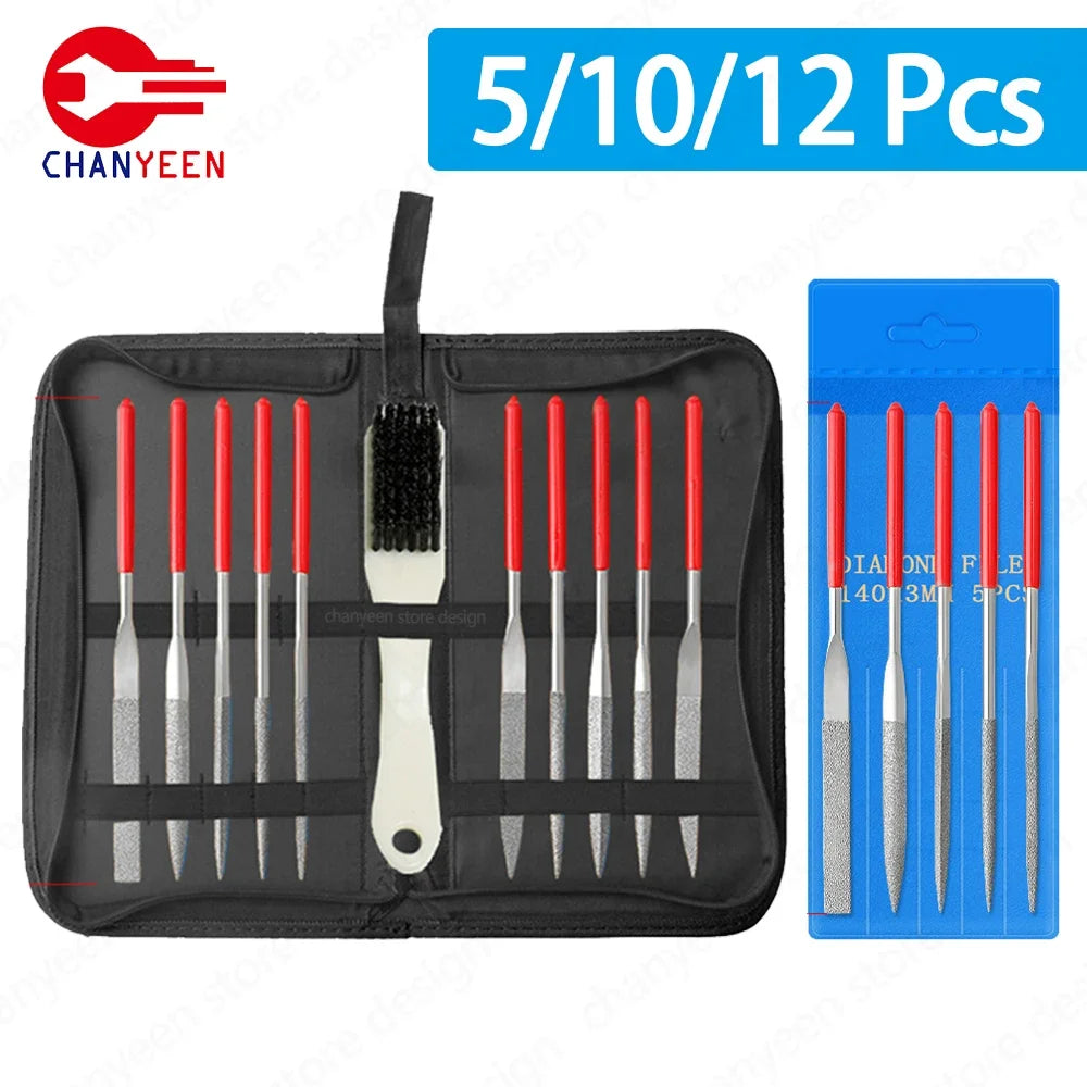 Diamond Mini Needle File Set for Carpentry Jewelry Stone Glass Metal Ceramic Polish Carving DIY Craft Woodworking Hand Tools    Home Decor Supply | Online Retail | ShoreShopper.com