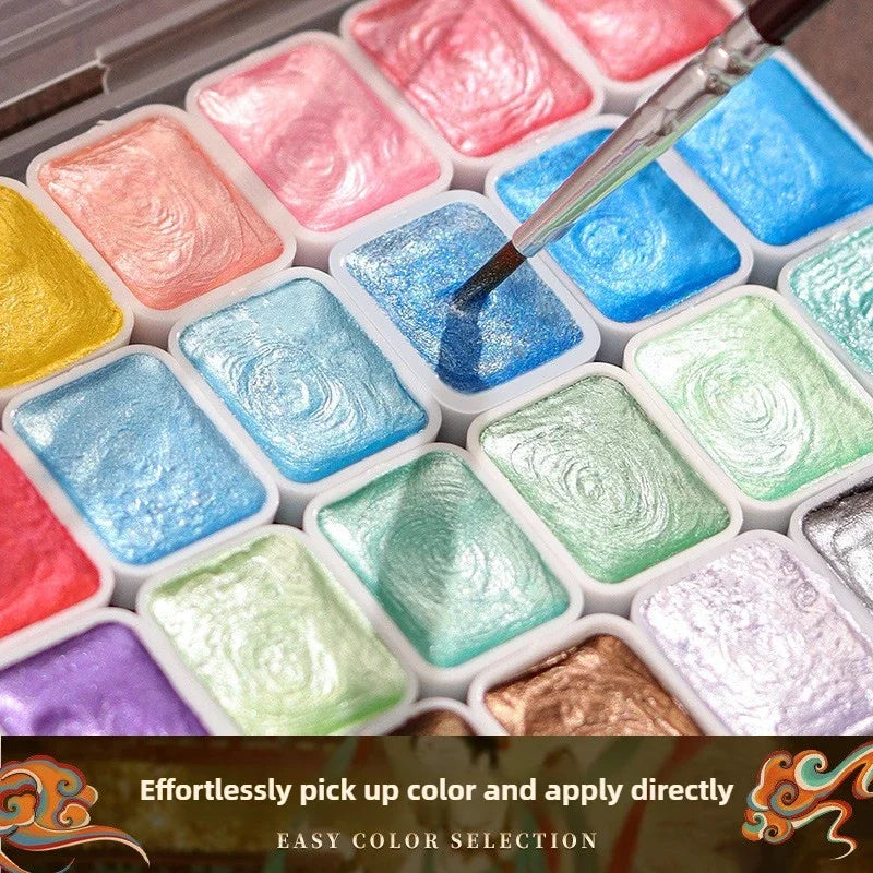 12/98/150/180 Colors Pearl Solid Water Color Paint Set Portable Professional Watercolor Painting School Art Supplies Stationery    Home Decor Supply | Online Retail | ShoreShopper.com