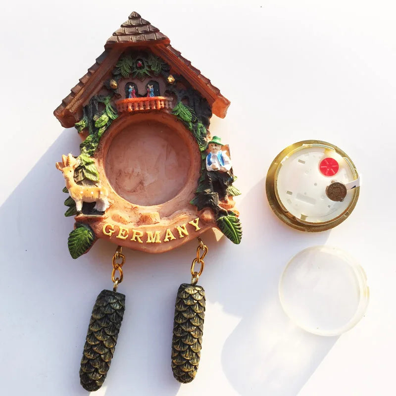 ‌German 3D Cuckoo Clock Wooden House Pine Cone Fridge Magnet, Travel Souvenir, Home Decor, Creative Gift, Strong Magnetic    Home Decor Supply | Online Retail | ShoreShopper.com
