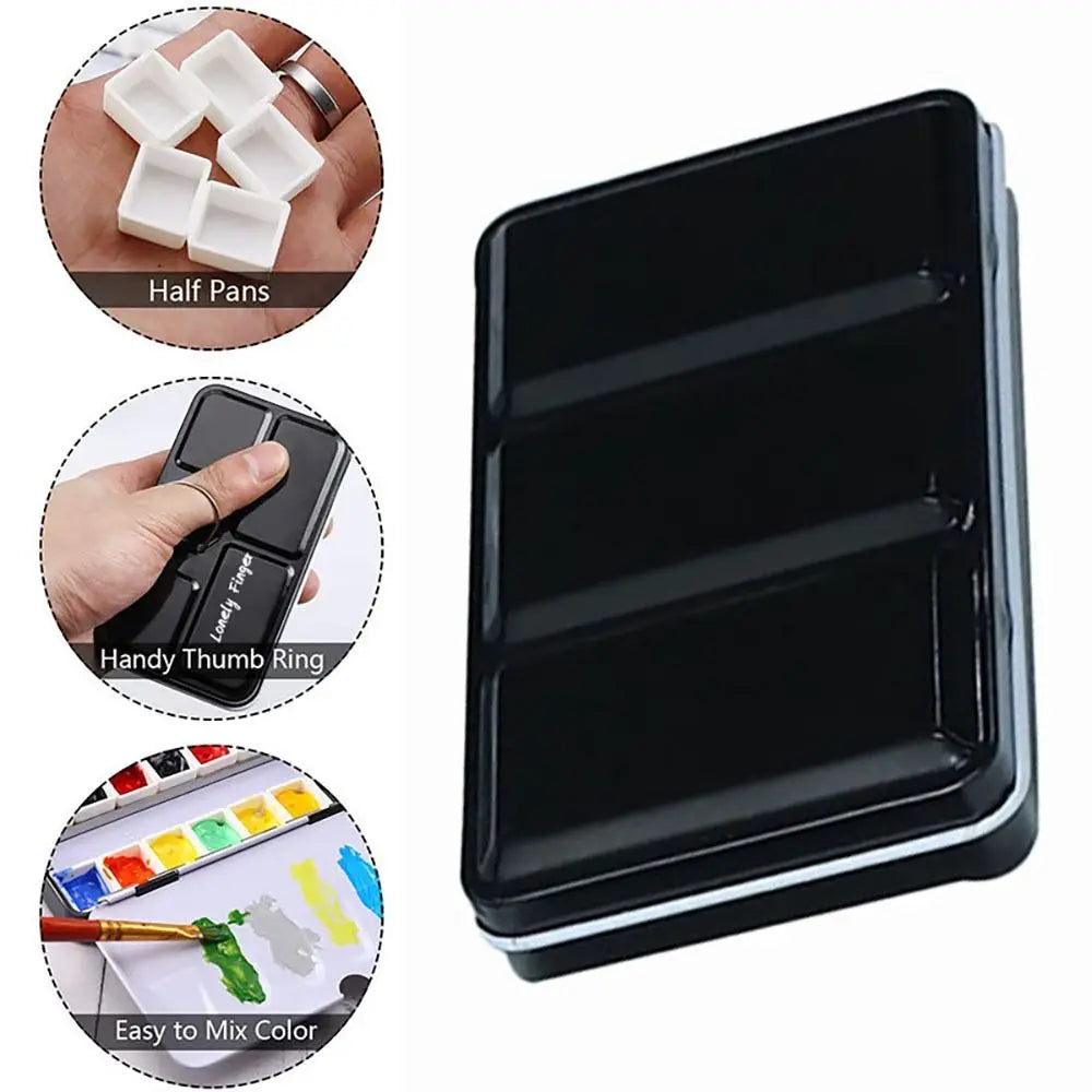 Art Supplies Creative Empty Paint Palette Watercolor Storage Case Pigment Box Grids Slots Painting Tools Drawing Supplies    Home Decor Supply | Online Retail | ShoreShopper.com
