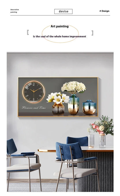 Large Size Aluminum alloy framed Artwork Wall Clock, Luxurious Muted Quartz Clock for Home Decor,living Room,bed Room Décor    Home Decor Supply | Online Retail | ShoreShopper.com