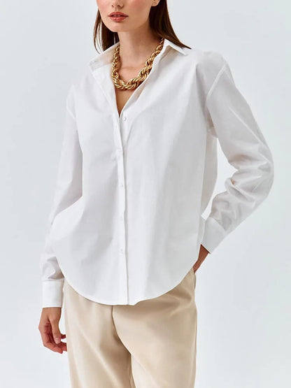 Women's Shirt Beautiful Cotton Oversized Candy Colors Shirts & Blouses Long SleevesSolid Green Blouses for Women Fashion 2025    Your Coastal Marketplace | Shoreshopper.com