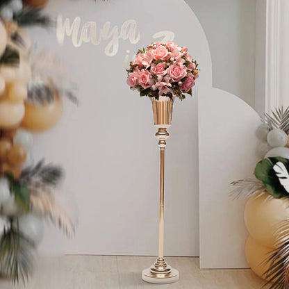 10Pcs Versatile Wedding stands Metal Trumpet Holders Vases For Weddings, Party Decorations    Home Decor Supply | Online Retail | ShoreShopper.com