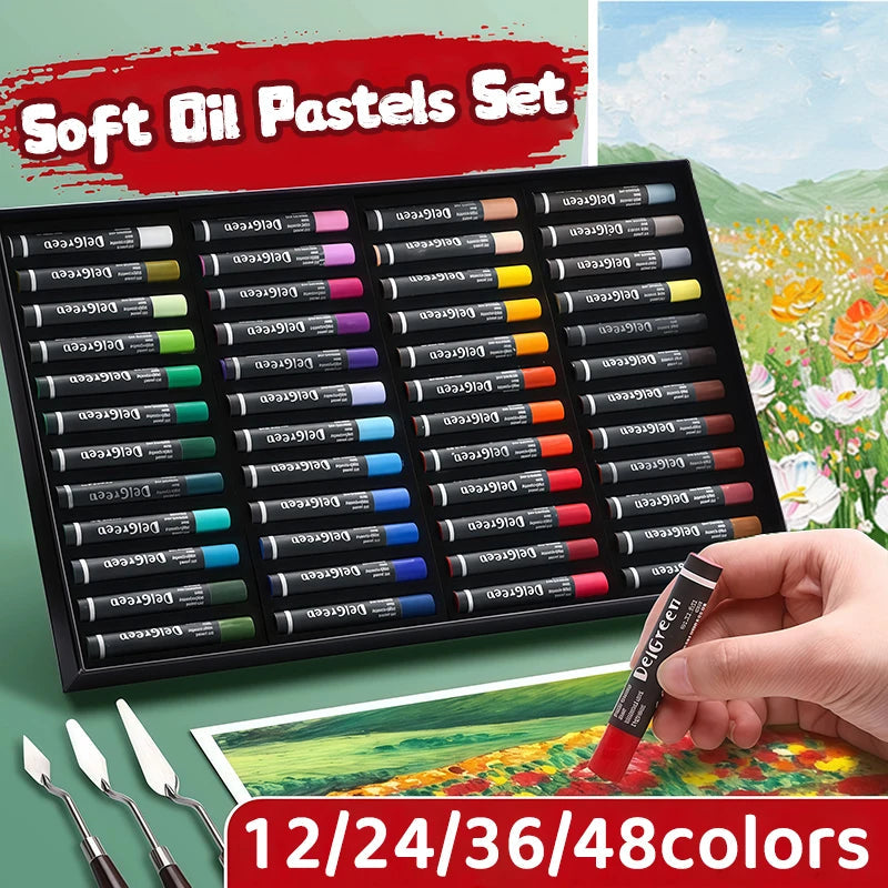 Artists Oil Pastels Set of 48/36/24/12Colors,for Painting,Blending,Art Supplies for Classroom,Beginners,Adults,Students,Teachers    Home Decor Supply | Online Retail | ShoreShopper.com