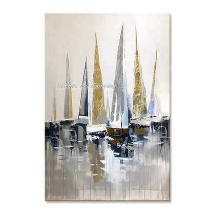 Arthyx,Handpainted Texture Abstract Golden Oil Paintings,Modern Canvas Art Large Wall Pictures Living Room Decor Home Decoration    Home Decor Supply | Online Retail | ShoreShopper.com