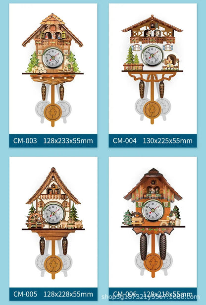Wooden Hanging Wall Clock Bird Alarm Clock Cuckoo Clocks For Home Decoration Quartz Watch Decorative Home Decor    Home Decor Supply | Online Retail | ShoreShopper.com