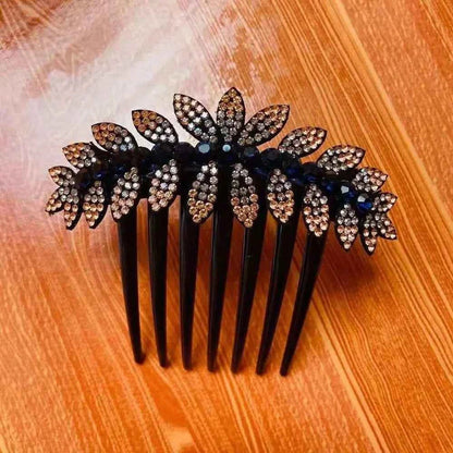 Headwear Elegant For Girls Ponytail Holder Flower Leaves Women Hair Comb Hair Claws Korean Barrettes Hair Clips