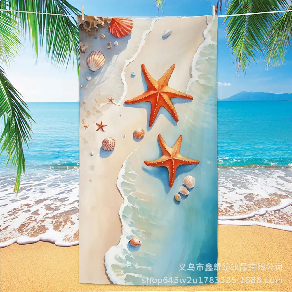 Beach Turtle Animal Printed Beach Towel, Quick Drying Absorbent Beach Towel Outdoor Sports Swimming Beach Towel Face Towel Towel    Your Coastal Marketplace | Shoreshopper.com