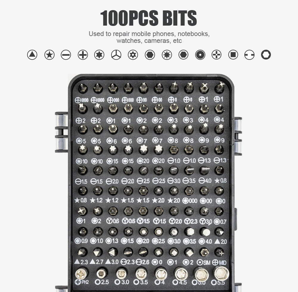 115 in 1 Precision Screwdriver Set Multifunctional Magnetic Repair Tools Kit for Computer Laptop Phone MacBook Household Repairs    Home Decor Supply | Online Retail | ShoreShopper.com