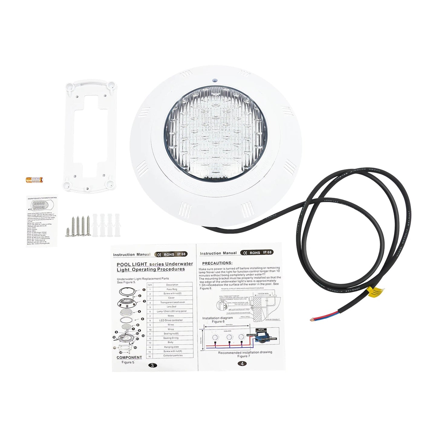 Underwater Light RGB Swimming Lamp IP68 Waterproof ABS 36W  Fountain Lighting 7 Color Changing    Home Decor Supply | Online Retail | ShoreShopper.com
