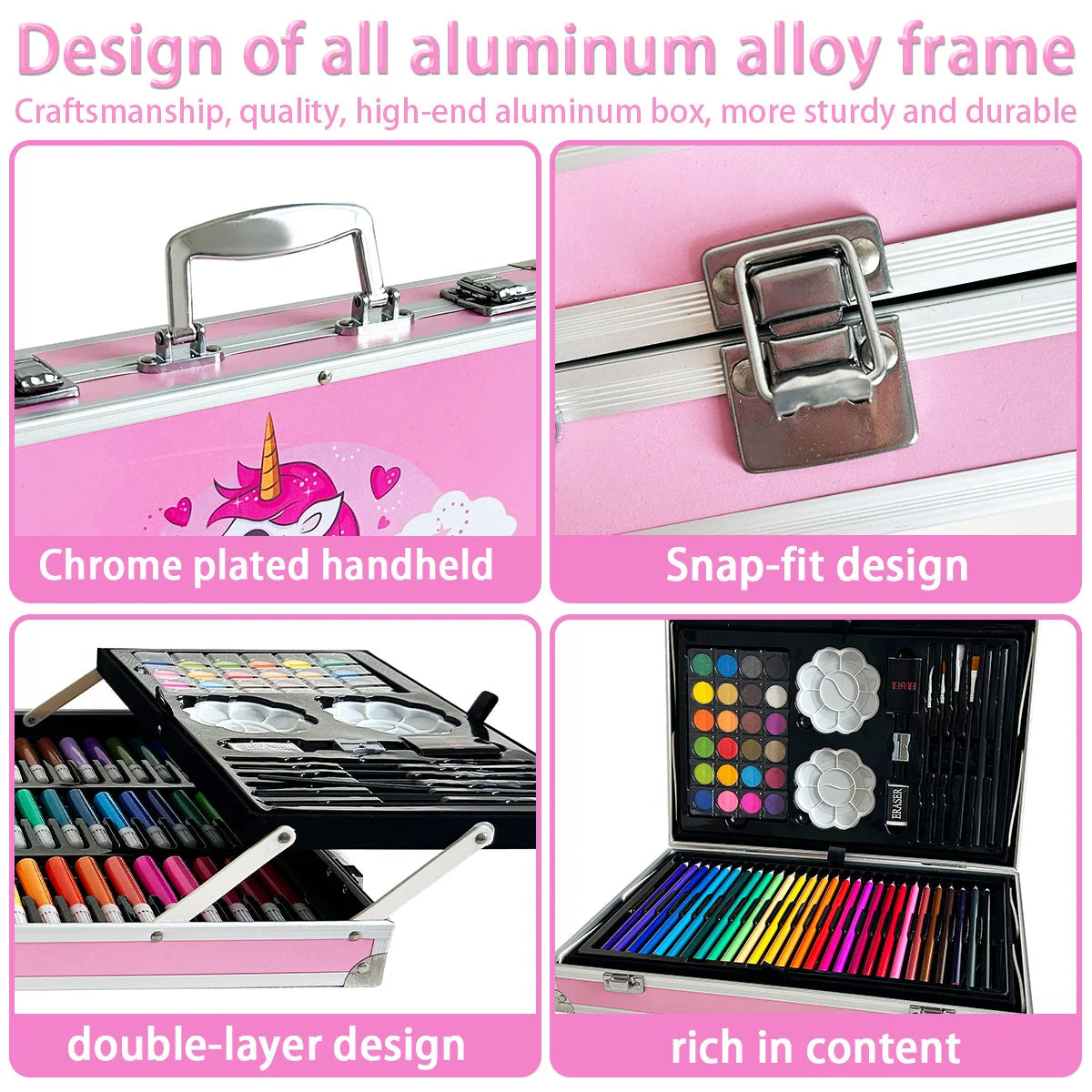 145 aluminum box art supplies for elementary school students, painting tools, children's brush sets, Christmas and New Year gift    Home Decor Supply | Online Retail | ShoreShopper.com