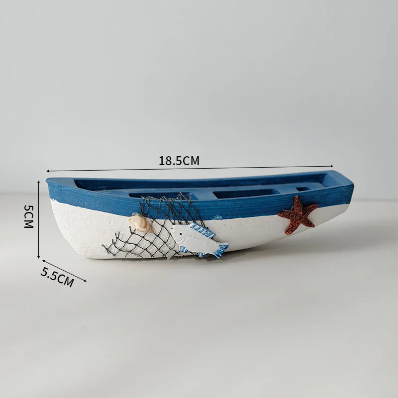 Mediterranean Wooden Boat Ornament Crafts Children's Room Office Home Decoration Wooden Sea Theme Home Decor    Your Coastal Marketplace | Shoreshopper.com