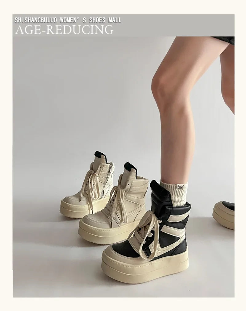 Shoes for Women Women's Ankle Boots Trendy Retro High-top Women's Shoes Fashion Casual Chunky Platform Luxury Designer Sneakers    Your Coastal Marketplace | Shoreshopper.com