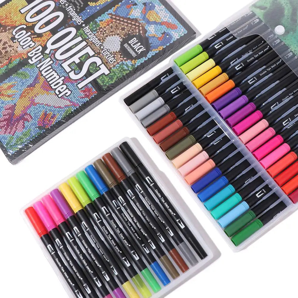 Cartoon Activity Color Painting Book Educational DIY Double-Sided Watercolor Pencil Hand Painted Quick-drying    Home Decor Supply | Online Retail | ShoreShopper.com