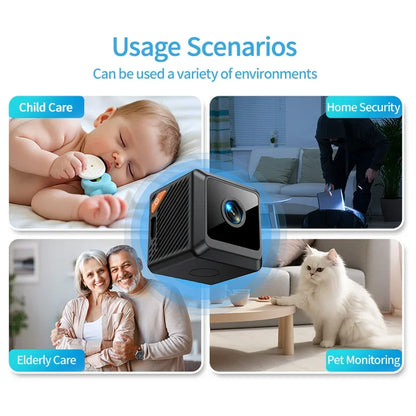 W02 1080P mini security protection home night vision surveillance Outdoor camping WIFI Subminiature smart home camera cctv video - ShoreCo.Shop
