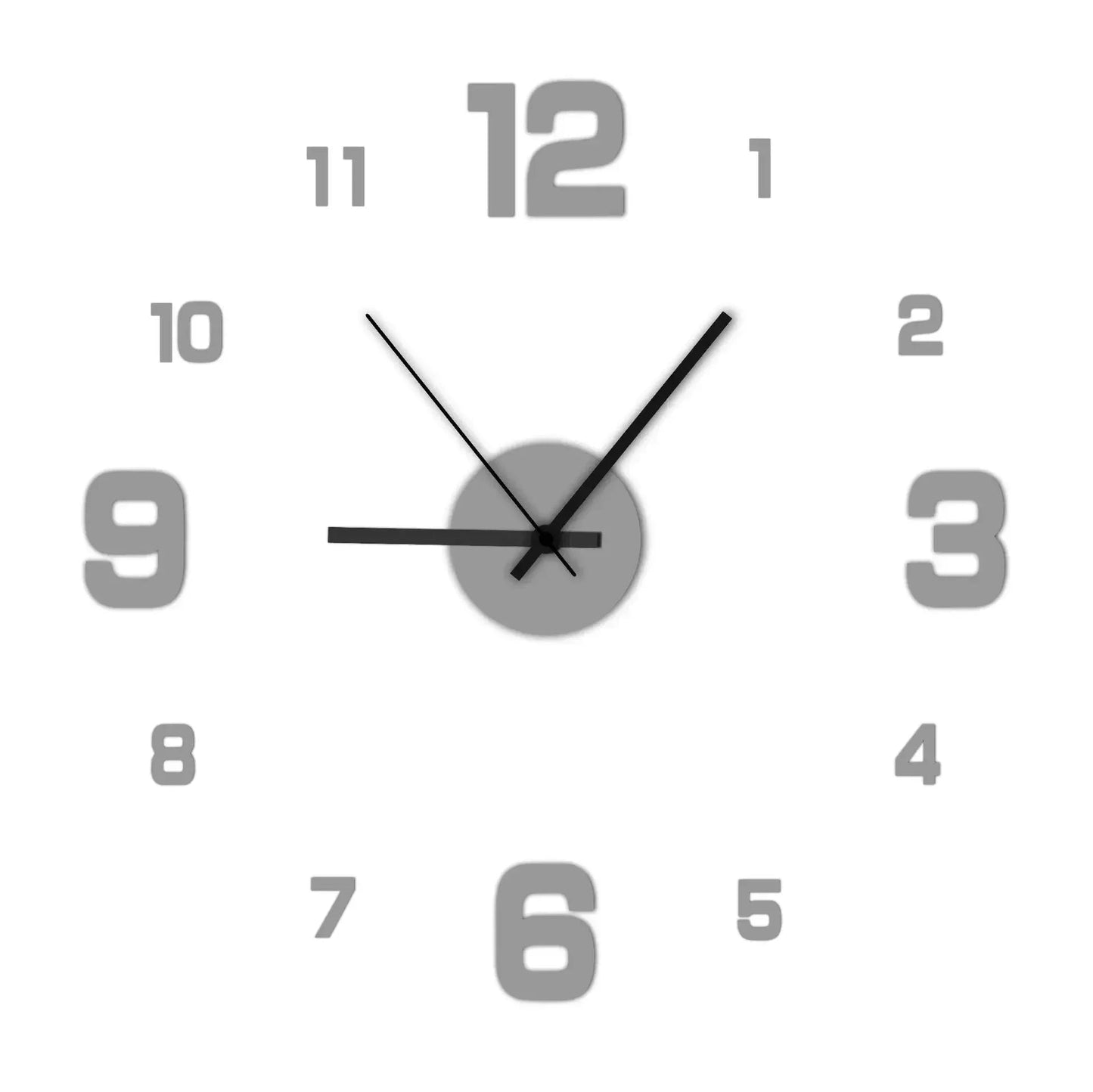 Garden Acrylic Mirror Digital Sticker Wall Clock 16"    Home Decor Supply | Online Retail | ShoreShopper.com