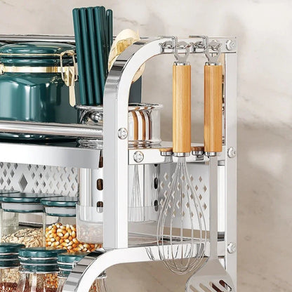Stainless Steel Kitchen Storage Shelf Seasoning Jar Spice Storage Rack Chopsticks Knife Shelf Bar Organizer Kitchen Supplies    Home Decor Supply | Online Retail | ShoreShopper.com