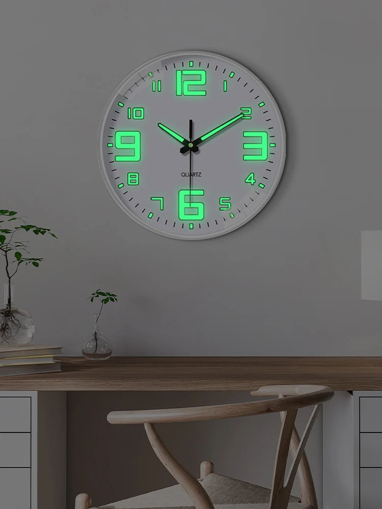 Glow In The Dark Luminous Numbered Round Clock    Home Decor Supply | Online Retail | ShoreShopper.com