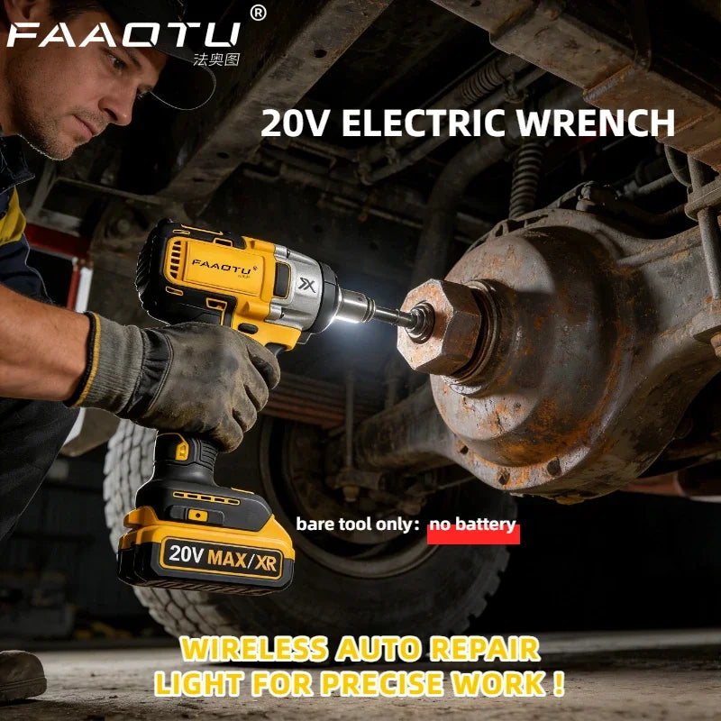 FAAOTU DCF880 2 Cordless Impact Wrench 2300RPM Compact Electric Wrench Recharge Power Tools For Dewalt 20V Battery(no battery) - ShoreCo.Shop