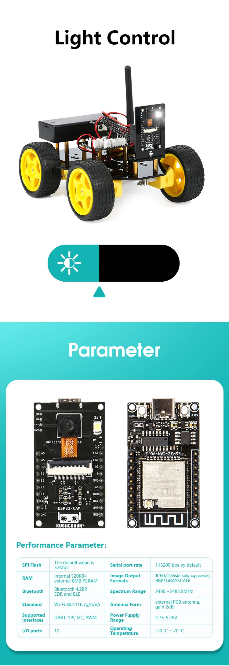 ESP32 Smart Robot Car Kit  Remote Control Car for Arduino Programming Project STEM Education Science Coding Kit - ShoreCo.Shop