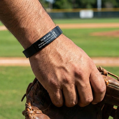 Father's Day Gifts Inspirational Quote Bracelets Wristband Stainless Steel Family Bracelets Adjustable Bracelet for Father    Your Coastal Marketplace | Shoreshopper.com