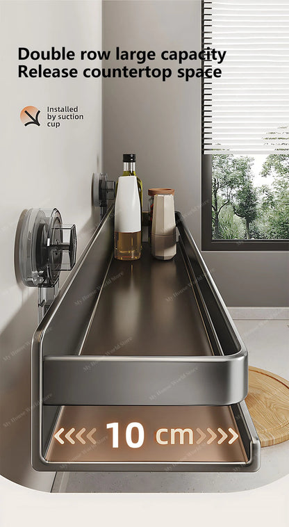 Shower Suction Cup Shelf Storage Shelf Home Organizer Shelf Holder Bathroom Organizer Suction Cup Wall Mounted Storage Rack    Home Decor Supply | Online Retail | ShoreShopper.com