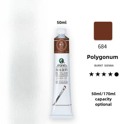 Maries Oil Paint 50ML Oil Painting Art Creation Pigment Large Oil Paint Paint Single Commonly Used 24 Colors    Home Decor Supply | Online Retail | ShoreShopper.com