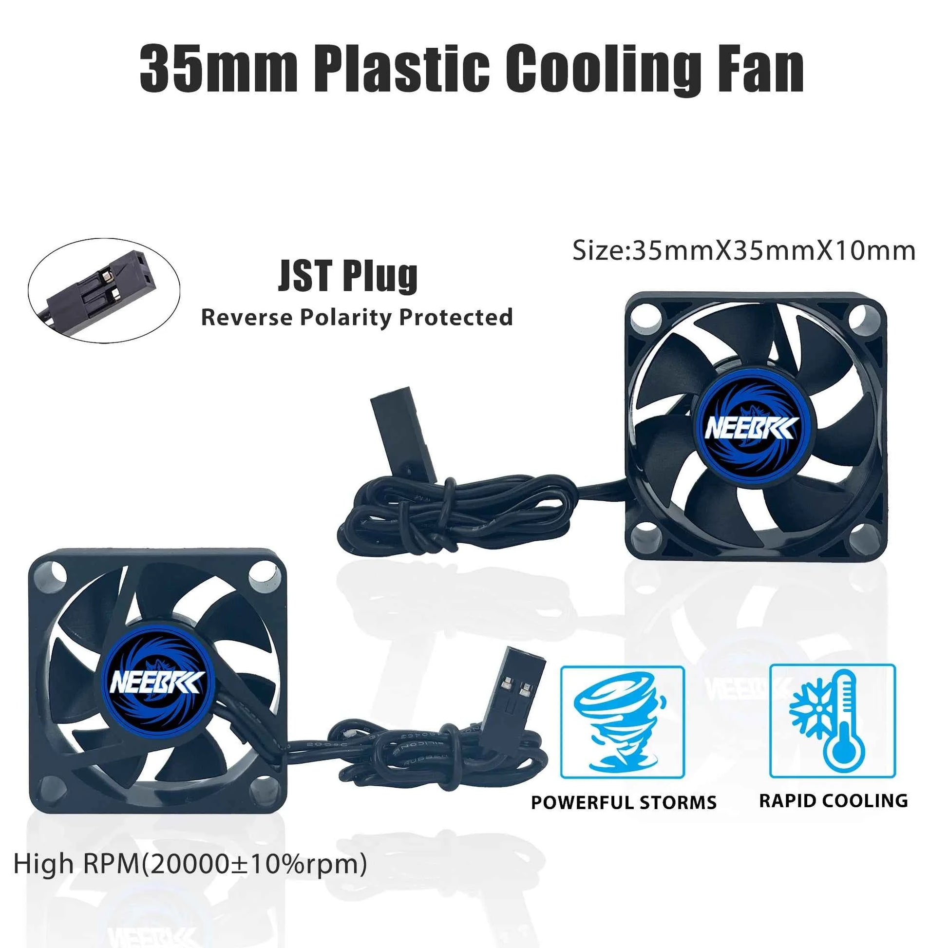 RC Motor Waterproof Fan 25/30/35/40/45/50mm 10000-30000RPM 5V-12V DC Rapid Cool Cooling Heatsink for Brushless Motor 28/36/42mm