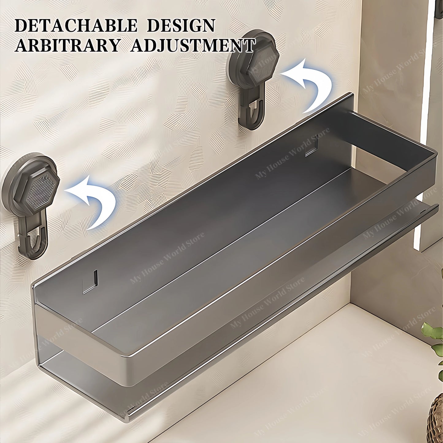 Shower Suction Cup Shelf Storage Shelf Home Organizer Shelf Holder Bathroom Organizer Suction Cup Wall Mounted Storage Rack    Home Decor Supply | Online Retail | ShoreShopper.com